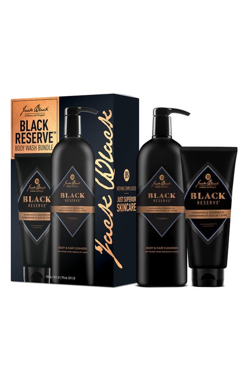 Jack Black Jack Black Black Reserve Body & Hair Cleansers Bundle Set $76 Value 
