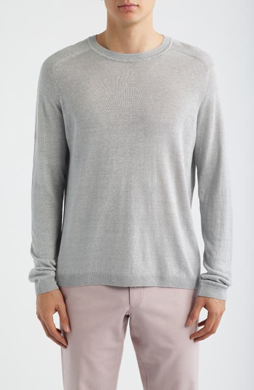 Jack Victor Jack Victor Cormack Long Sleeve Crewneck Linen & Silk Pullover