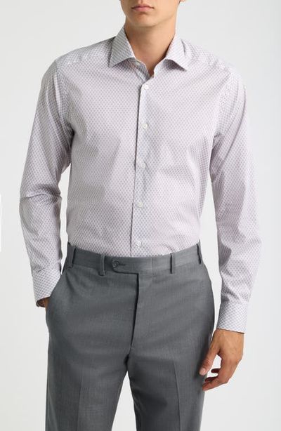Jack Victor Jack Victor Equestrian Print Long Sleeve Sport Shirt