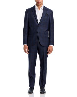 Jack Victor Jack Victor Plaid Regular Fit Suit