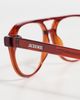 Jacquemus Jacquemus Altu Sunglasses Bordeaux/Silver/Optical One - 5