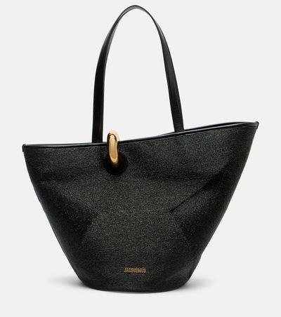 Jacquemus Jacquemus Bambola Large raffia-effect bucket bag