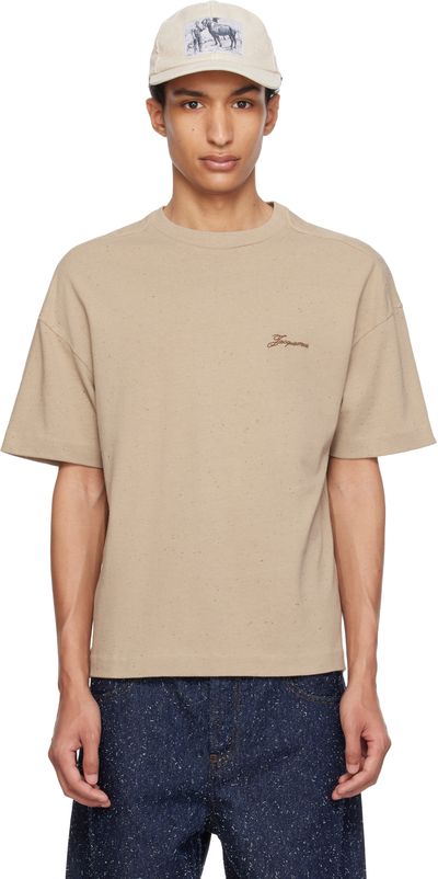 JACQUEMUS JACQUEMUS Beige 'Le Brodero' T-shirt