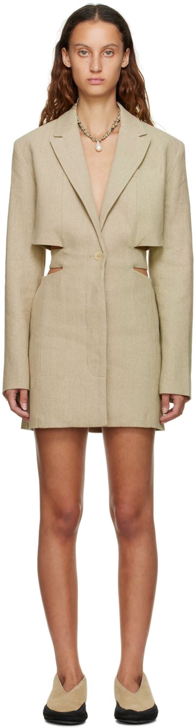 Jacquemus - Beige Le Papier 'La Robe Bari' Minidress