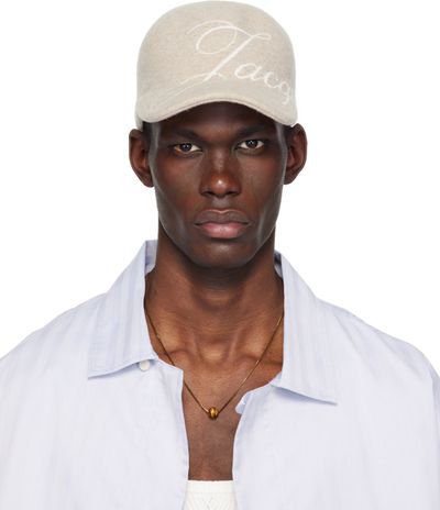 JACQUEMUS JACQUEMUS Beige 'The Atelier' Baseball Cap