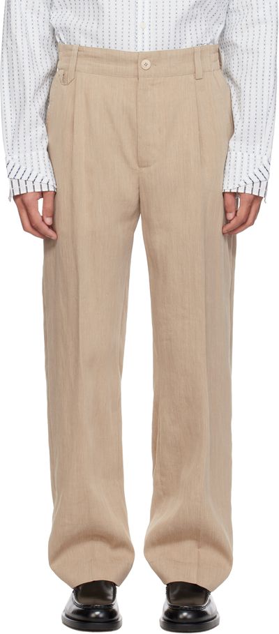 JACQUEMUS JACQUEMUS Beige 'The Croisière' Trousers
