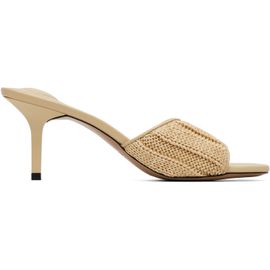 JACQUEMUS JACQUEMUS Beige 'The Cubisto Mules' Heeled Sandals