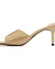 JACQUEMUS JACQUEMUS Beige 'The Cubisto Mules' Heeled Sandals - 3