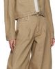 JACQUEMUS JACQUEMUS Beige 'The Ovalo cargo' Denim Jacket - 4