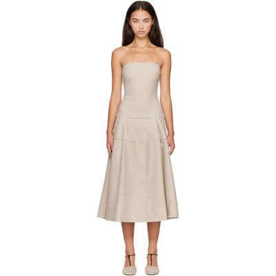 JACQUEMUS JACQUEMUS Beige 'The Paradiso' Midi Dress