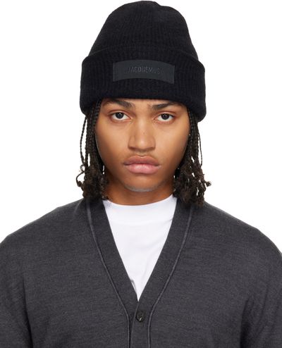 JACQUEMUS JACQUEMUS Black La Croisière 'The Gros Grain' Beanie