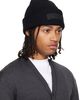 JACQUEMUS JACQUEMUS Black La Croisière 'The Gros Grain' Beanie - 2