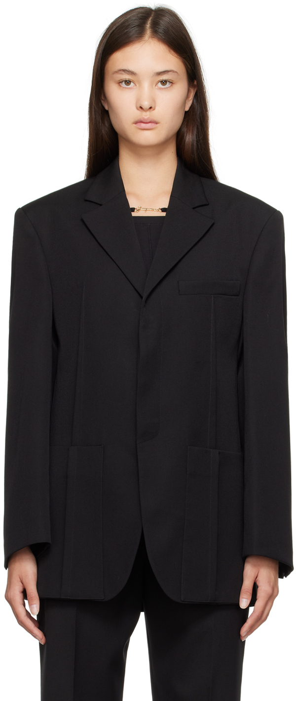 JACQUEMUS - Black Le Chouchou 'La Veste D'Homme' Blazer