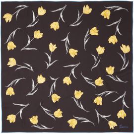 JACQUEMUS JACQUEMUS Black 'Le foulard tulipe' Scarf