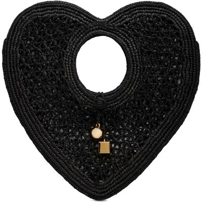 JACQUEMUS JACQUEMUS Black 'Le Spiaggia Coeur' Tote