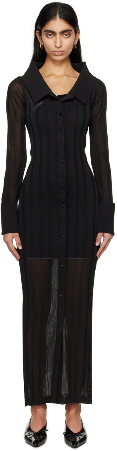 Jacquemus Black Les Sculptures La robe Manta Maxi Dress