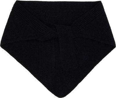 JACQUEMUS JACQUEMUS Black 'The Gros Grain' Shawl Scarf