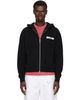 JACQUEMUS JACQUEMUS Black 'The Gros Grain' Zipped Hoodie - 1