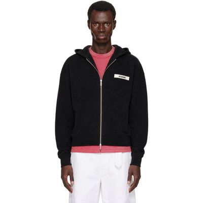 JACQUEMUS JACQUEMUS Black 'The Gros Grain' Zipped Hoodie