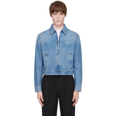 JACQUEMUS JACQUEMUS Blue 'La Veste de-Nîmes Canevas' Denim Jacket