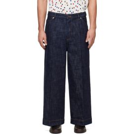 JACQUEMUS JACQUEMUS Blue 'Le de-Nîmes' Jeans