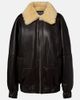 Jacquemus Jacquemus Bombardier shearling-trimmed leather bomber jacket - 1