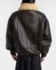 Jacquemus Jacquemus Bombardier shearling-trimmed leather bomber jacket - 7