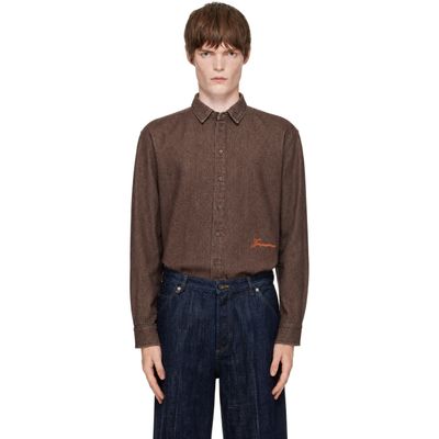 JACQUEMUS JACQUEMUS Brown 'The de-Nîmes Simon' Denim Shirt