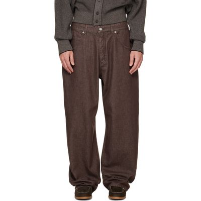 JACQUEMUS JACQUEMUS Brown 'The de-Nîmes Tempo' Jeans