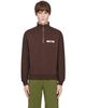 JACQUEMUS JACQUEMUS Brown 'The Gros Grain zipped-rollneck' Sweatshirt - 1