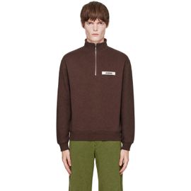 JACQUEMUS JACQUEMUS Brown 'The Gros Grain zipped-rollneck' Sweatshirt