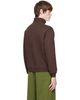 JACQUEMUS JACQUEMUS Brown 'The Gros Grain zipped-rollneck' Sweatshirt - 3