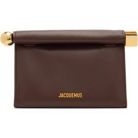 JACQUEMUS JACQUEMUS Brown 'The Rond Carré' Clutch