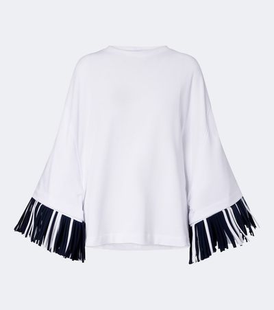 Jacquemus Jacquemus Cabana fringed cotton jersey T-shirt