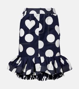 Jacquemus Jacquemus Cabana printed cotton poplin midi skirt