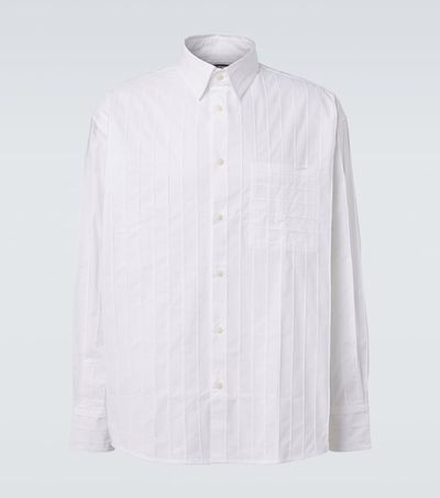 Jacquemus Jacquemus Camargue embroidered striped cotton shirt