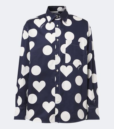 Jacquemus Jacquemus Camargue polka-dot cotton poplin shirt