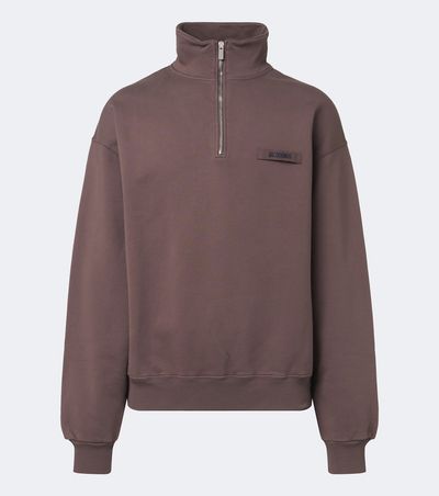 Jacquemus Jacquemus Camionneur half-zip cotton jersey sweatshirt
