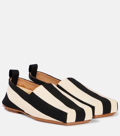 Jacquemus Jacquemus CarrÃ© striped slip-on shoes