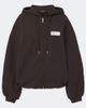 Jacquemus Jacquemus Corso cotton fleece zip-up hoodie - 1