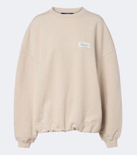 Jacquemus Jacquemus Corso oversized cotton fleece sweatshirt