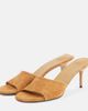 Jacquemus Jacquemus Cubisto 70 croc-effect suede mules - 4