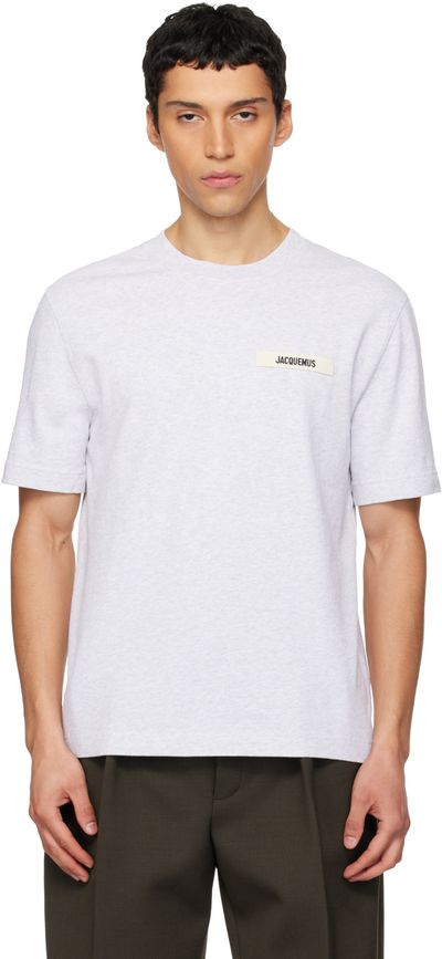 JACQUEMUS JACQUEMUS Gray 'The Gros Grain' T-shirt
