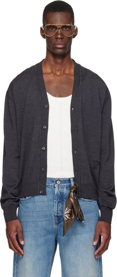 JACQUEMUS JACQUEMUS Gray 'The J' Cardigan