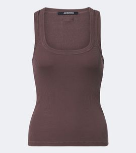 Jacquemus Jacquemus Grosgrain cotton jersey tank top