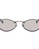 JACQUEMUS JACQUEMUS Gunmetal Linda Farrow Edition 'The Bellini' Sunglasses - 1