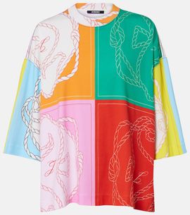 Jacquemus Jacquemus Hippocampe printed cotton jersey T-shirt