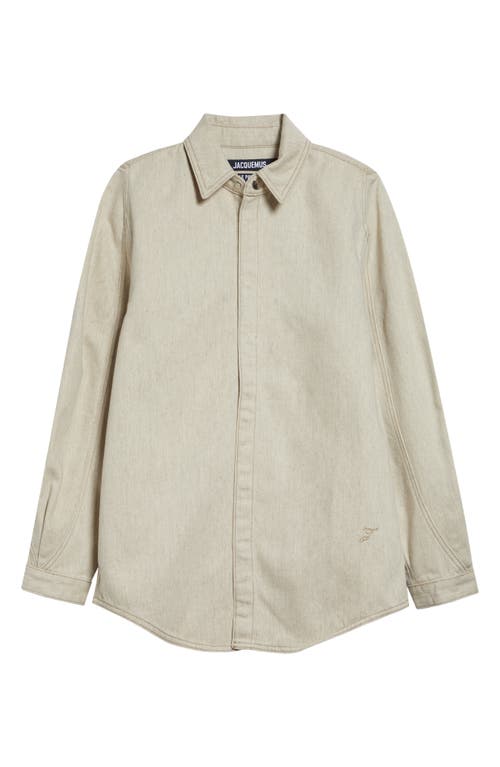 Jacquemus Jacquemus La Chemise Amelo de-Nîmes Denim Snap-Up Shirt