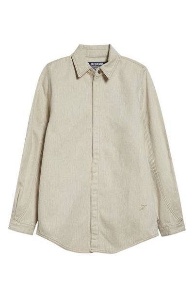 Jacquemus Jacquemus La Chemise Amelo de-Nîmes Denim Snap-Up Shirt