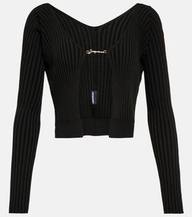 Jacquemus Jacquemus La Maille Pralù Longue logo cardigan